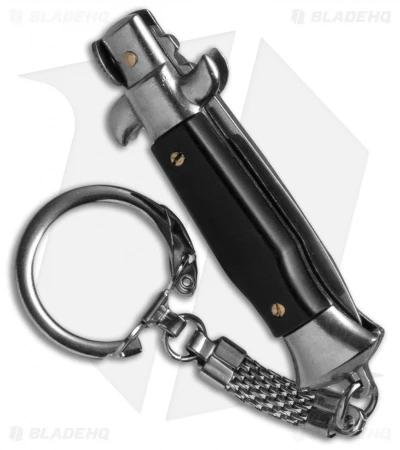 SKM 4" Keychain Stiletto Automatic Knife Black (1.6" Satin Flat) 4 SKM 4" Keychain Stiletto Automatic Knife Black (1.6" Satin Flat) - Image 2