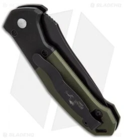 Bear OPS Mini Bold Action V Tanto Auto Knife Black/Green G-10 (3.25" Black) -Knife Sale Shop bear ops bold action IV tanto black green G10 black BHQ 51396 er side