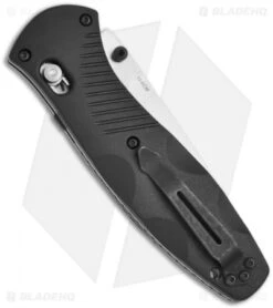 Benchmade 580S Barrage Spring Assist Axis Lock (3.6" Satin Serr) -Knife Sale Shop benchmade 580 barrage bhq 3687 jr side