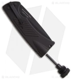 Meyerco Blackie Collins Rifleman's Tool Automatic Knife (3.75" Black Serr) -Knife Sale Shop blackie collins mcrfl1 back2