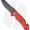 Boker Fire Fighter Rescue Spring Assisted Knife Red (3.375" Black Serr) 01LL470 -Knife Sale Shop boker fire fighter rescue red 01LL470 BHQ 40219 dl