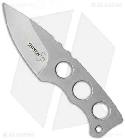 Boker Plus Mega Mini Fixed Blade Neck Knife (2" Stonewash) 02BO258 3 Boker Plus Mega Mini Fixed Blade Neck Knife (2" Stonewash) 02BO258