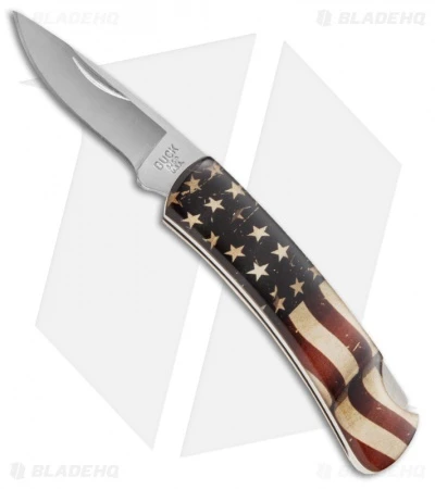 Buck Knives Buck Gent Knife 2.75" American Flag Overlay 0525AFS 3 Buck Knives Buck Gent Knife 2.75" American Flag Overlay 0525AFS