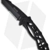 Buck Knives Buck Bones Frame Lock Knife (3" Black Serr) 0870BKX-B -Knife Sale Shop buck bones 0870bkx b cat3595