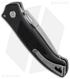 Buck Knives Buck Impact Automatic Knife Black (3.125" Satin) 0898BKS -Knife Sale Shop buck impact 0898bks b side cm