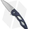 Buck Knives Buck Rush Spring Assisted Knife Blue Aluminum (2.5" Satin) 0290BLS1 -Knife Sale Shop buck rush 290bls1 b 7816