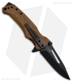 Camillus Canyon NS 8 Spring Assisted Knife Brown GRN - (3.25" Black) -Knife Sale Shop camillus canyon NS 8 sa brown grn BP 30131 jr