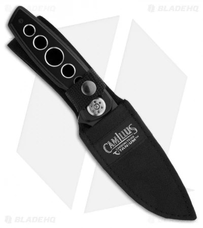 Camillus 8.25" Carbonitride Titanium Fixed Blade Knife (3.88" Black Plain) 18510 4 Camillus 8.25" Carbonitride Titanium Fixed Blade Knife (3.88" Black Plain) 18510 - Image 2