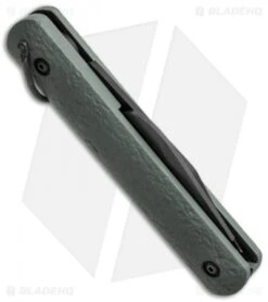 Colonial Ranger Automatic Knife OD Green Bail (3" Black Serr) M-736 -Knife Sale Shop ckc 736 side cm