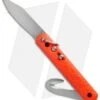 Colonial M-724 Orange Auto Rescue Knife W/Bail Loop (3" Satin) -Knife Sale Shop ckc colonial knife company 7254 or p orange