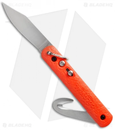 Colonial M-724 Orange Auto Rescue Knife W/Bail Loop (3" Satin) 3 Colonial M-724 Orange Auto Rescue Knife W/Bail Loop (3" Satin)