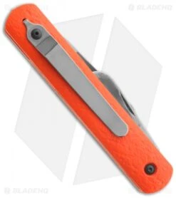Colonial Knife Company M-724 Orange Auto Rescue Knife Bail Loop/Clip (3" Plain) -Knife Sale Shop ckc m 724 orange back 2