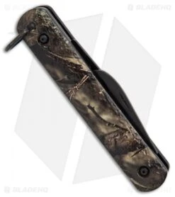 Colonial Knife Company M-724 Camo Auto Rescue Military Knife (3" Black) -Knife Sale Shop colonial knife co M724 camo auto black BHQ 22077 er side