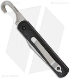 Colonial Knife Company M-724 Black Auto Rescue Military Knife W/Clip (3" Serr) -Knife Sale Shop colonial knife company m724 black clip hook