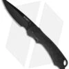 CRKT Lerch Moxie Knife Black Spring Assisted Folder (3.29" Black Plain) 1100 -Knife Sale Shop crkt 1100 moxie black