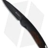 CRKT Delegate EDC Knife W/ Cocobolo Handle (3.125" Black Plain) 1055W -Knife Sale Shop crkt delegate black 1055w
