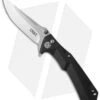 CRKT Tighe Tac Two Clip Point Flipper Button Lock Knife GRN (3.38" Satin) 5230 -Knife Sale Shop crkt tighe tac two 5230 cm