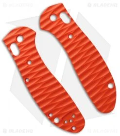 Custom Replacement Mini Griptilian Handle Sculpted Orange G-10