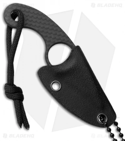 Fred Perrin La Mini Griffe Carbone Fixed Blade Knife Carbon Fiber (1.375") 4 Fred Perrin La Mini Griffe Carbone Fixed Blade Knife Carbon Fiber (1.375") - Image 2