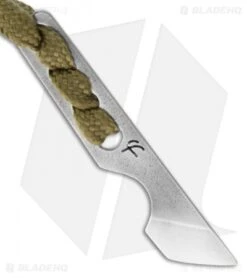 Fred Perrin Le Kiridashi II Neck Knife Fixed Blade OD Green (1" Satin Plain)