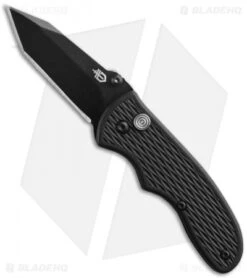Gerber Mini FAST Draw Tanto Knife Assisted Opening (2.13" Black Plain)