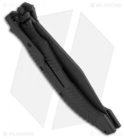 HTM Darrel Ralph AXD 5.5 Spring Assisted Knife (5.5" Black) -Knife Sale Shop hand tech made black flipper mfdraxd55dlcao closed side