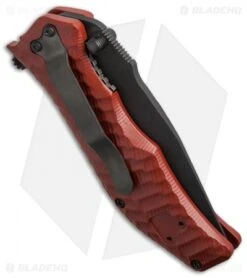 HTM Darrel Ralph Gun Hammer Tanto Spring Assisted Knife Red (3.5" Black) -Knife Sale Shop htm gun hammer assist crimson red dlc tanto cm side