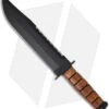 Ka-Bar Bowie Big Brother Fixed Blade Knife Leather Serr Top (9.37" Black) 2217
