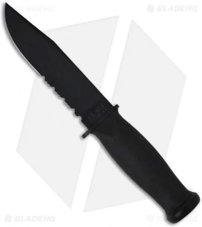 Ka-Bar Mark I Tactical Knife W/ Sheath (5.125" Black Serr) 02-2222 3 Ka-Bar Mark I Tactical Knife W/ Sheath (5.125" Black Serr) 02-2222
