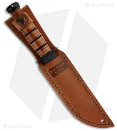 Ka-Bar Short USA Fighting/Utility Knife Leather Sheath (5.25" Black) 1251 4 Ka-Bar Short USA Fighting/Utility Knife Leather Sheath (5.25" Black) 1251 - Image 2