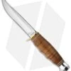 Ka-Bar Hunter Fixed Blade Knife Leather Handled (4" Polished) 1232 -Knife Sale Shop ka bar fixed 1232 hunter
