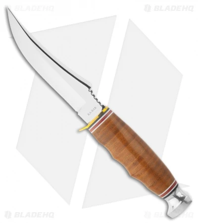 Ka-Bar Skinner Hunting Fixed Blade Knife Leather (4.375" Polish) 1233 3 Ka-Bar Skinner Hunting Fixed Blade Knife Leather (4.375" Polish) 1233
