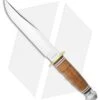 Ka-Bar Bowie Leather Handled Fixed Blade Knife (7" Polish) 1236 -Knife Sale Shop ka bar fixed 1236 bowie