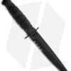 Ka-Bar Short Tanto Fighting/Utility Knife Black Leather Sheath (5.25" Serr) 1255 -Knife Sale Shop ka bar short usa black serr 1255 fixed