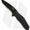 Kershaw Kuro Tanto Assisted Opening Knife (3.125" Black Serr) 1835TBLKST 1 Kershaw Kuro Tanto Assisted Opening Knife (3.125" Black Serr) 1835TBLKST -Knife Sale Shop kershaw kuro 1835tblkst