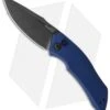 Kershaw Launch 1 Automatic Knife Blue Aluminum (3.4" BlackWash) 7100BLUBW -Knife Sale Shop kershaw launch auto 1 blackwash blue cm