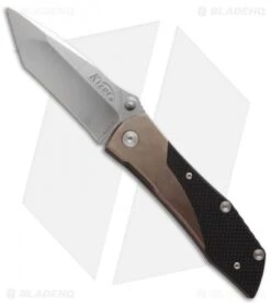 Kizer Cutlery Ki303 Tanto Liner Lock Knife Black G-10 (3.5" Polish)