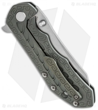 Kizer Folding Knife Green Titanium ( 3.5" Stonewash) Ki423 4 Kizer Folding Knife Green Titanium ( 3.5" Stonewash) Ki423 - Image 2