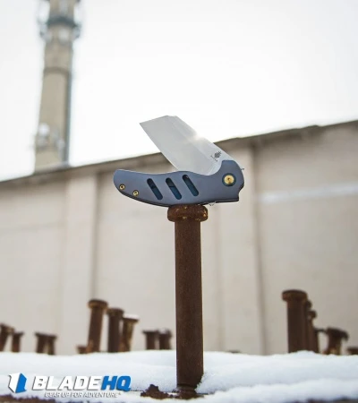 Kizer Sheepdog C01C Frame Lock Knife Blue Titanium (3.25" Stonewash) Ki4488A 6 Kizer Sheepdog C01C Frame Lock Knife Blue Titanium (3.25" Stonewash) Ki4488A - Image 4