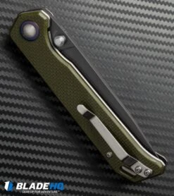 Kizer Azo Vanguard Series Begleiter Knife Green G-10 (3.5" Gray) V4458A2 -Knife Sale Shop kizer vanguard begleiter green g10 v4458a2 side cm