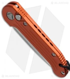 Microtech LUDT Automatic Knife Orange (3.4" Stonewash) 135-10OR -Knife Sale Shop microtech 135 10or bottom cm 1