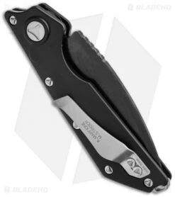 Microtech DOC Killswitch Automatic Knife Aluminum (3.75" Black) 154-1 -Knife Sale Shop microtech killswitch black standard 154 1 side