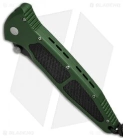 Microtech Mini Socom Manual Knife Green Aluminum (3.25" Black Serr) 12/1998 -Knife Sale Shop microtech mini socom manual green 12 1998 bottom cm