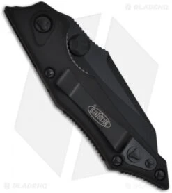 Microtech Tactical Select Fire Knife Manual Folder (3.5" Black Serr) 129-2T -Knife Sale Shop microtech sf ma black tactical serr 129 2t back