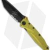 Microtech Socom Delta Zombie Green Tanto Folding Knife (4" Black Serr) 163-2Z -Knife Sale Shop microtech socom delta zombie tanto serr black 163 2z