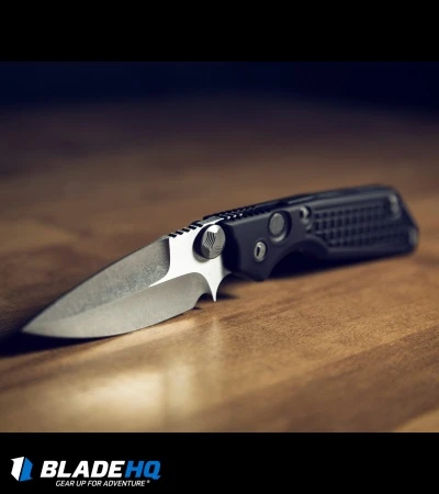 Marfione / Strider Custom MSG-2 Dual-Action Knife Black (3.5" Stonewash) II 6 Marfione / Strider Custom MSG-2 Dual-Action Knife Black (3.5" Stonewash) II - Image 4