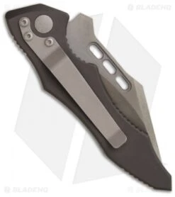 Vintage Microtech Vector Automatic Knife (3.1" Black Serr) 05/2002 5 Vintage Microtech Vector Automatic Knife (3.1" Black Serr) 05/2002 -Knife Sale Shop microtech vector auto black serr 300109 2393 back