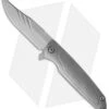 Sharp By Design Typhoon Flipper Clip Point Knife Knurled + Grooves (4" Gray) -Knife Sale Shop nd typhoon cp grooves cm