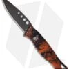 Piranha Amazon Automatic Knife Burnt Orange Tactical (3.45" Black) -Knife Sale Shop piranha amazon orange tactical