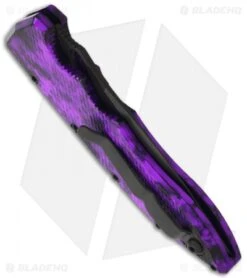 Piranha Mini Predator Plum Tactical Automatic Knife (3.5" Black Serr) 7 Piranha Mini Predator Plum Tactical Automatic Knife (3.5" Black Serr) -Knife Sale Shop piranha m predator plum tactical side